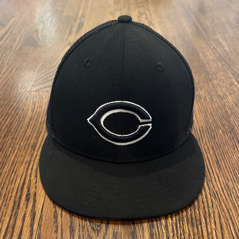 New Era 59FIFTY Cincinnati Reds black fitted hat size 7